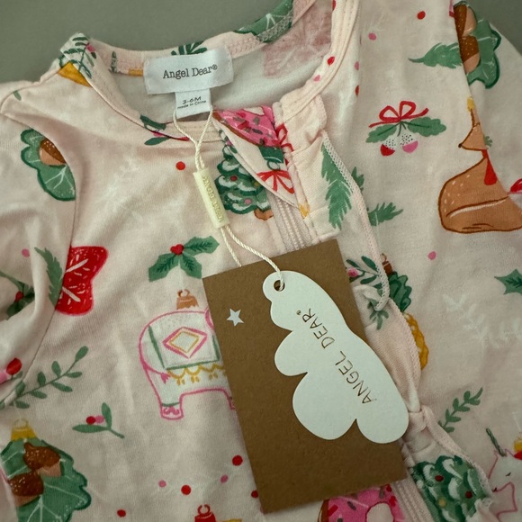 NWT New Angel Dear Angel Dear Novelty Ornaments Footie Pajamas 3-6M - Picture 3 of 3
